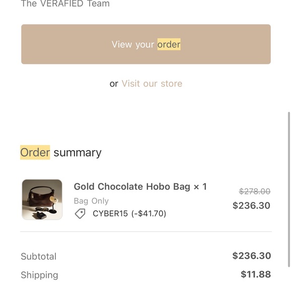 Vereja Brown Leather Handbag - Picture 2 of 5